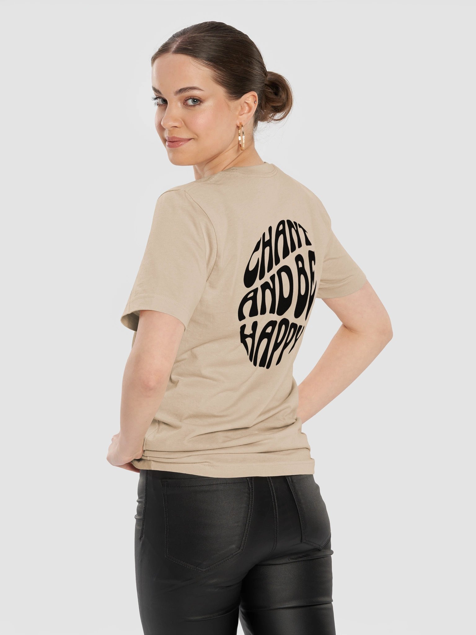 chant and be happy tee - black artwork product image (12)