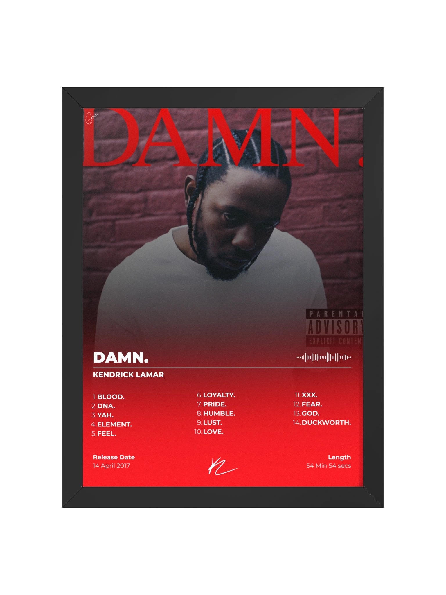 DAMN. Album Framed Poster product image (2)
