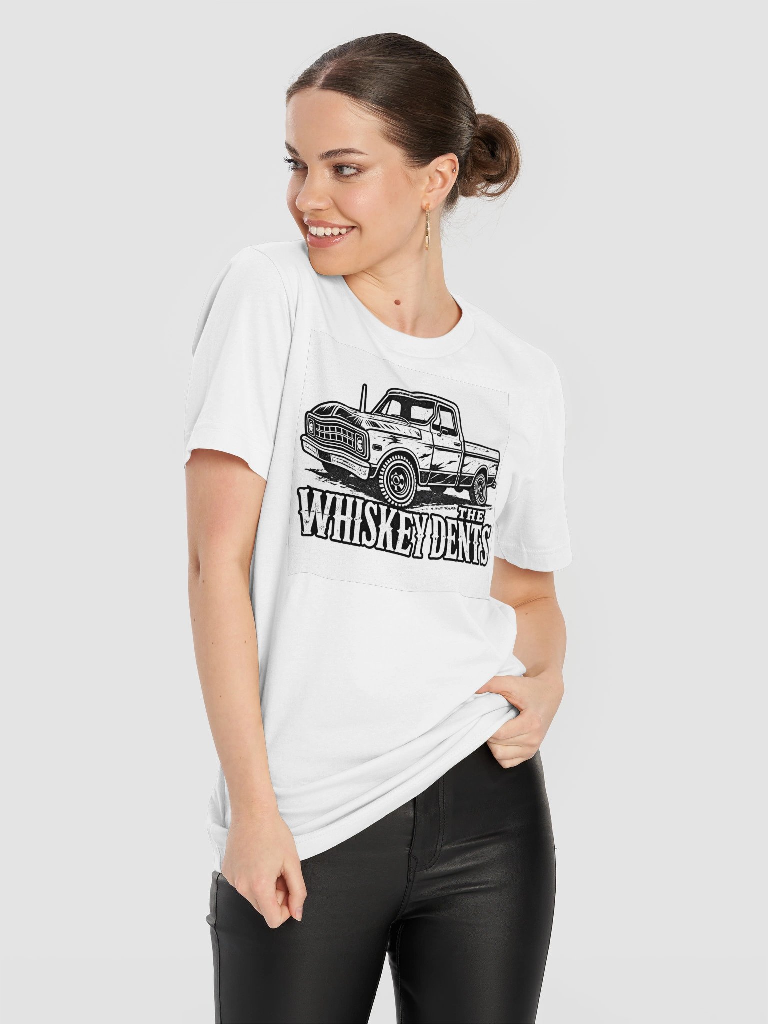 The Whiskey Dents Truck Tee WHITE product image (3)