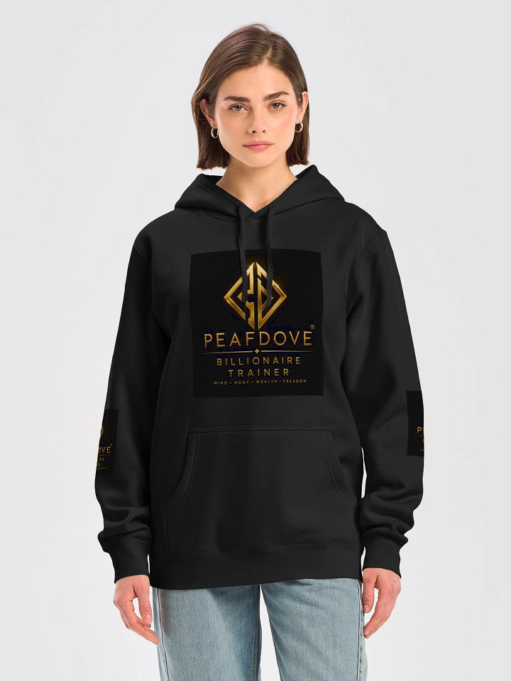 PEAFDOVE® BILLIONAIRE TRAINER HOODIE — FRONT AND BACK SIGNAL product image (1)