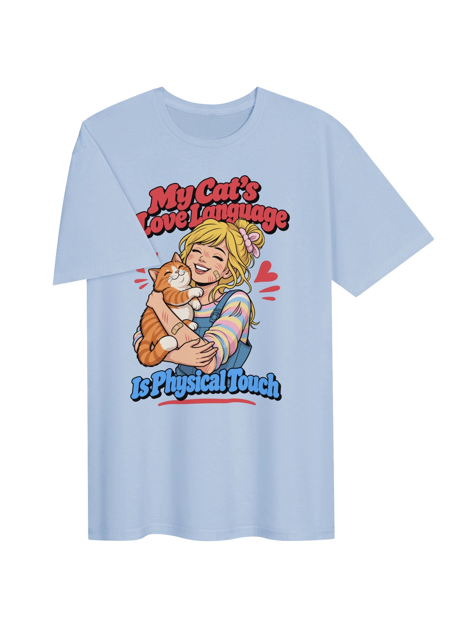 My Cat's Love Language Is Physical Touch Orange Cat Shirt product image (44)