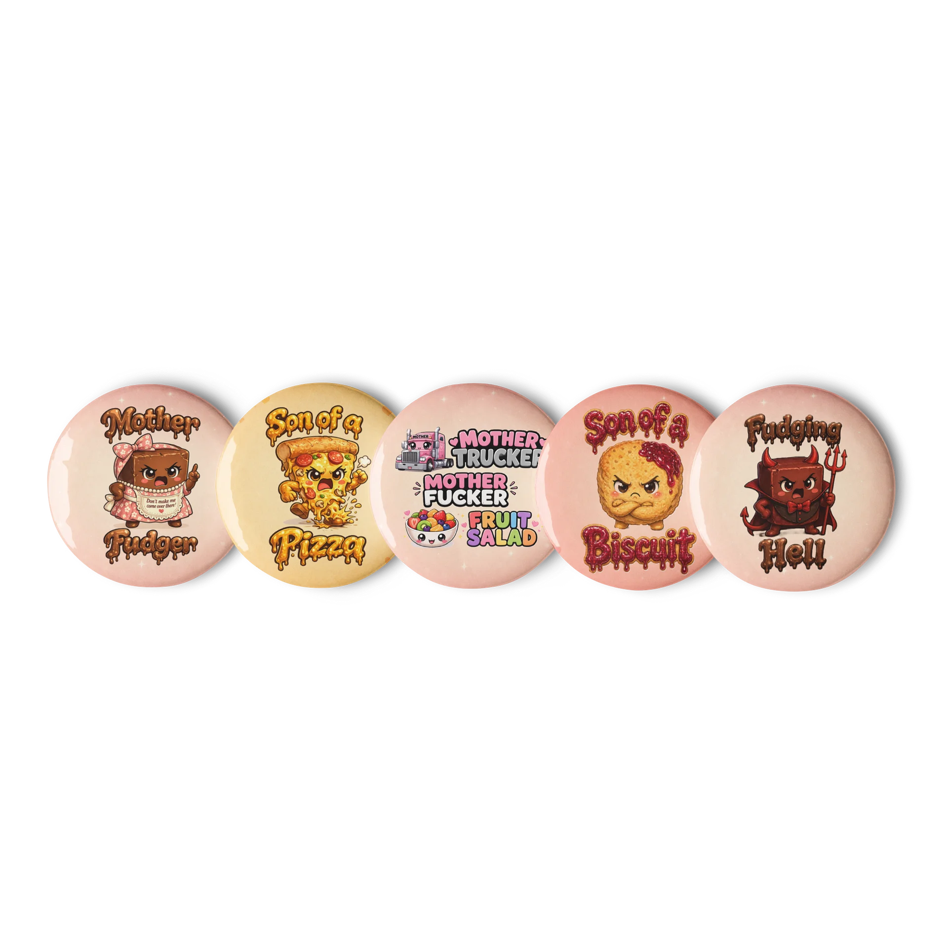 Valky's Cuss Word Equivalent Pin Button Set product image (1)