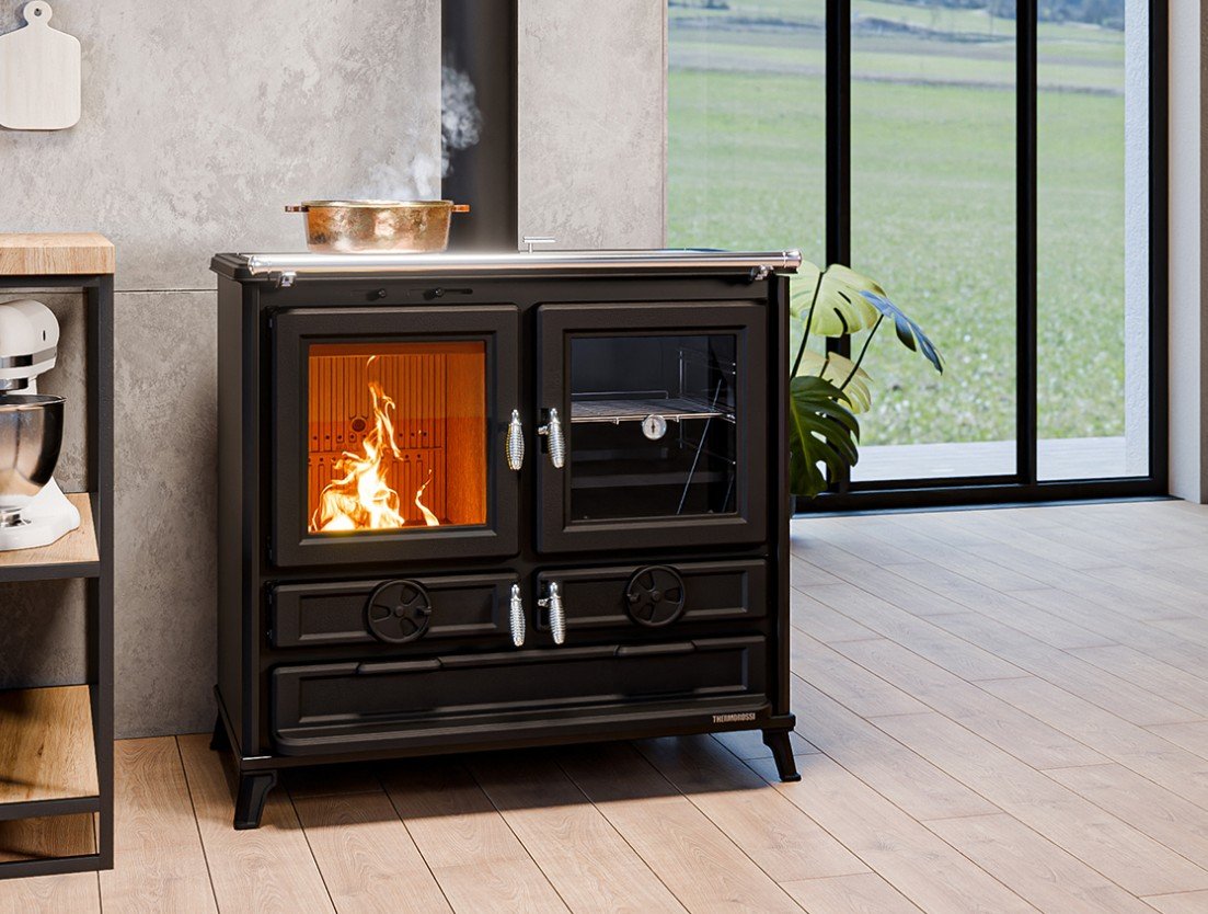 Thermorossi Klara Black Wood Cook Stove product image (1)