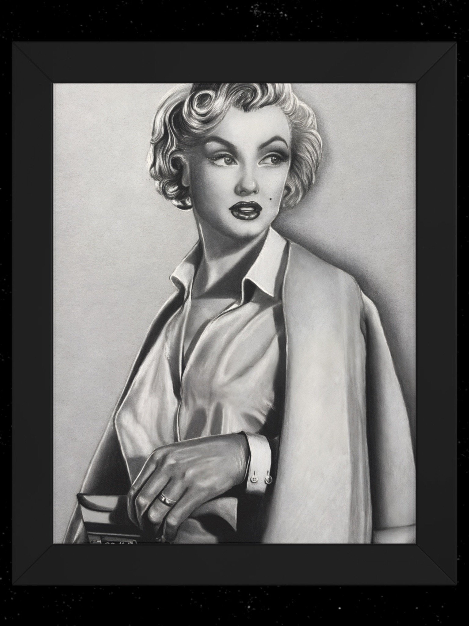 6ixblades Norma Jean — Framed Art Print product image (1)