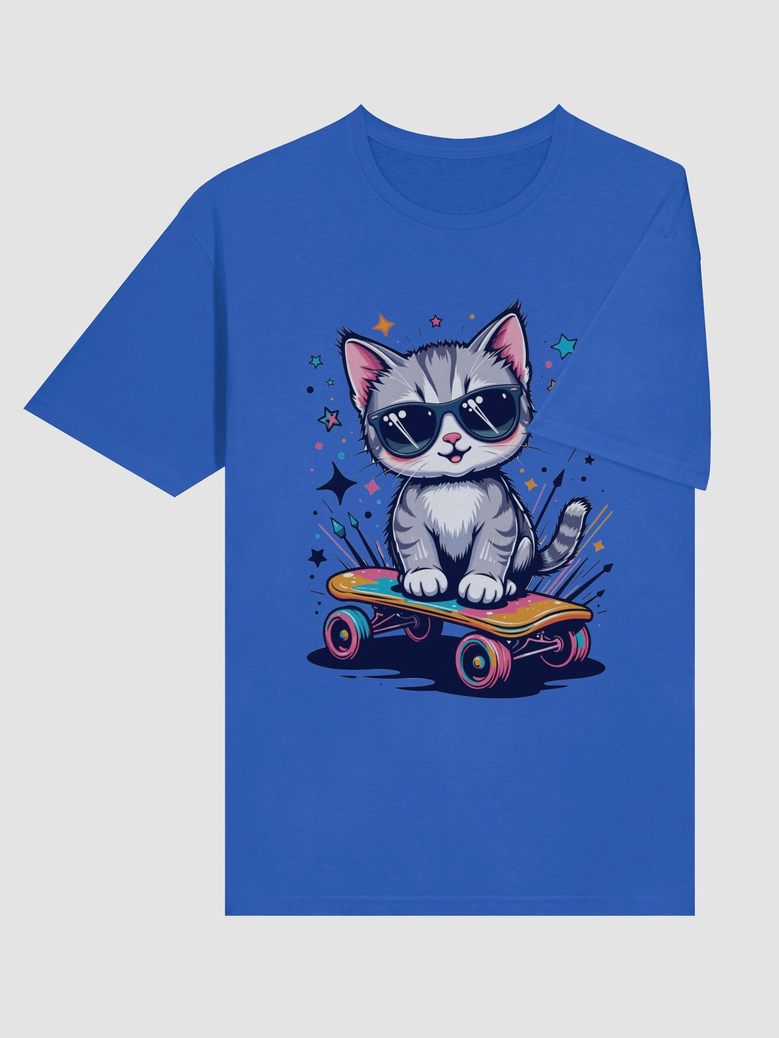 Cool Cat Skateboarder T-Shirt product image (52)