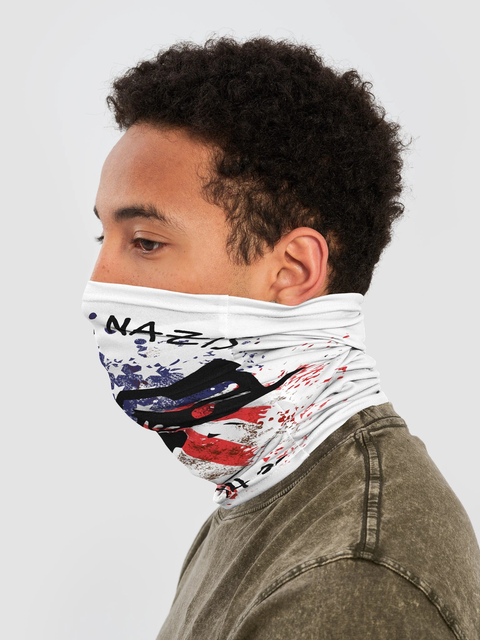 Punching Nazis All-Over Print Neck Gaiter product image (3)