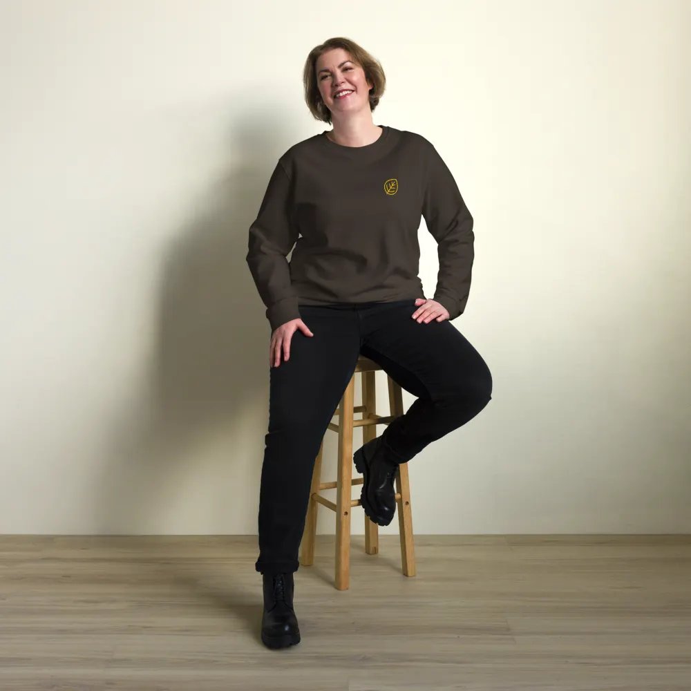 Leaf Design Organic Cotton Sweatshirt product image (6)