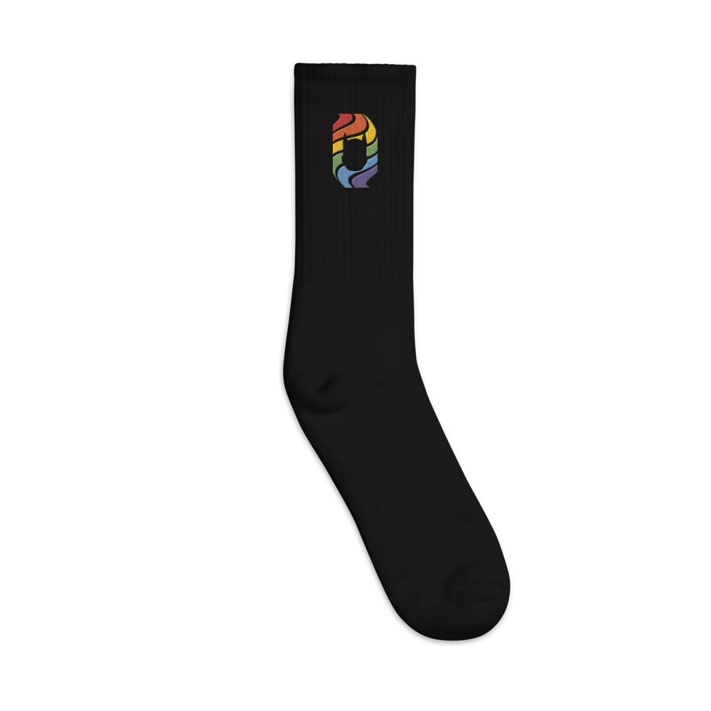 Pup in Rainbow - Embroidered Socks product image (2)