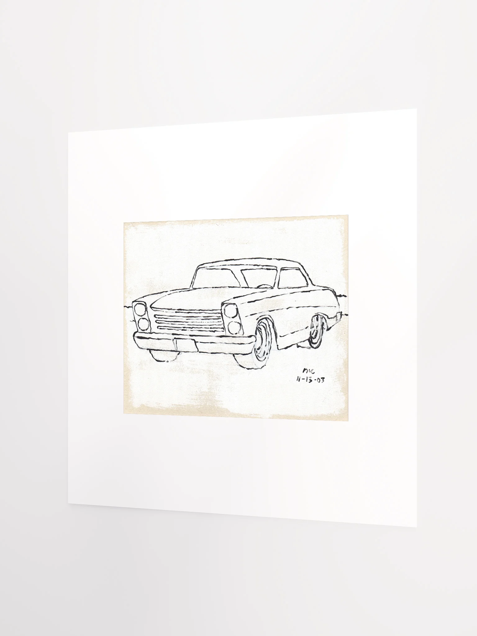 White Car #2 Print product image (2)
