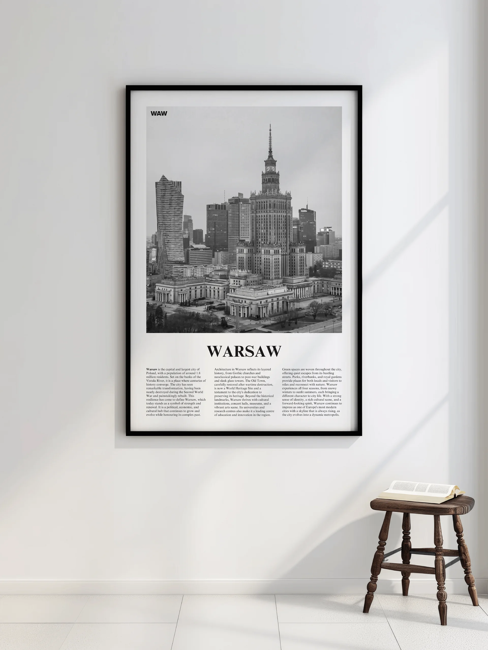 Warsaw 01 Newspaper Poster | Framed product image (2)