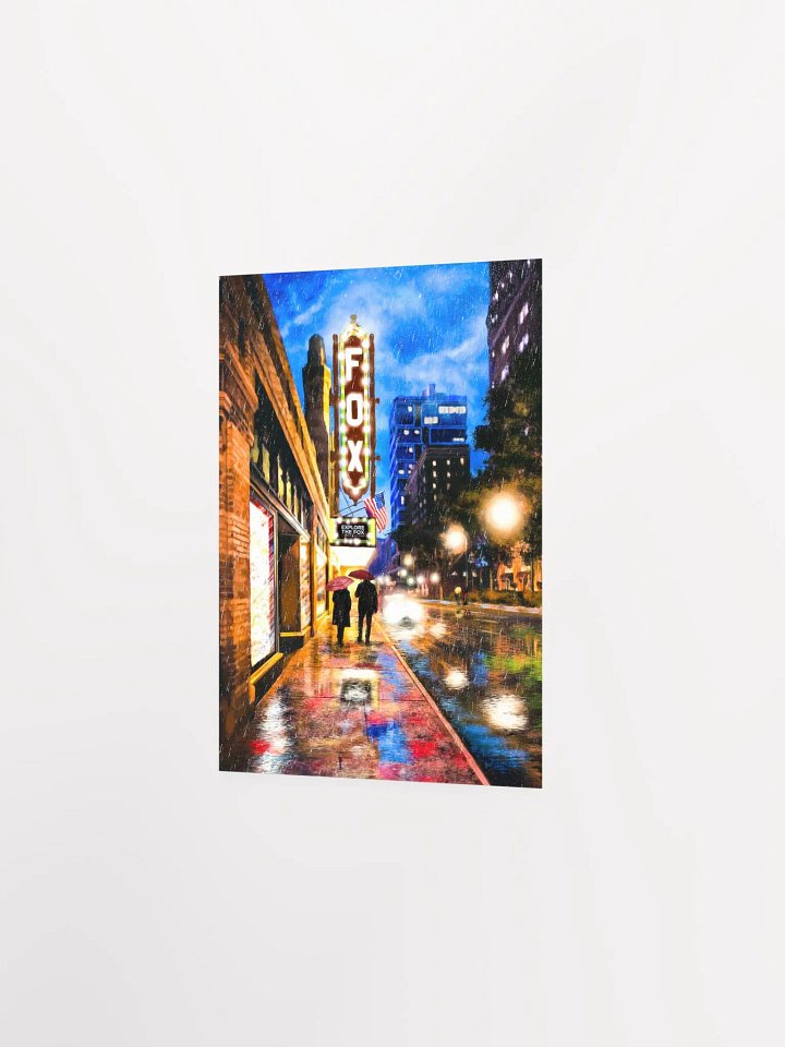 Fox Theatre At Night – Rainy Atlanta Studio Art Print product image (2)