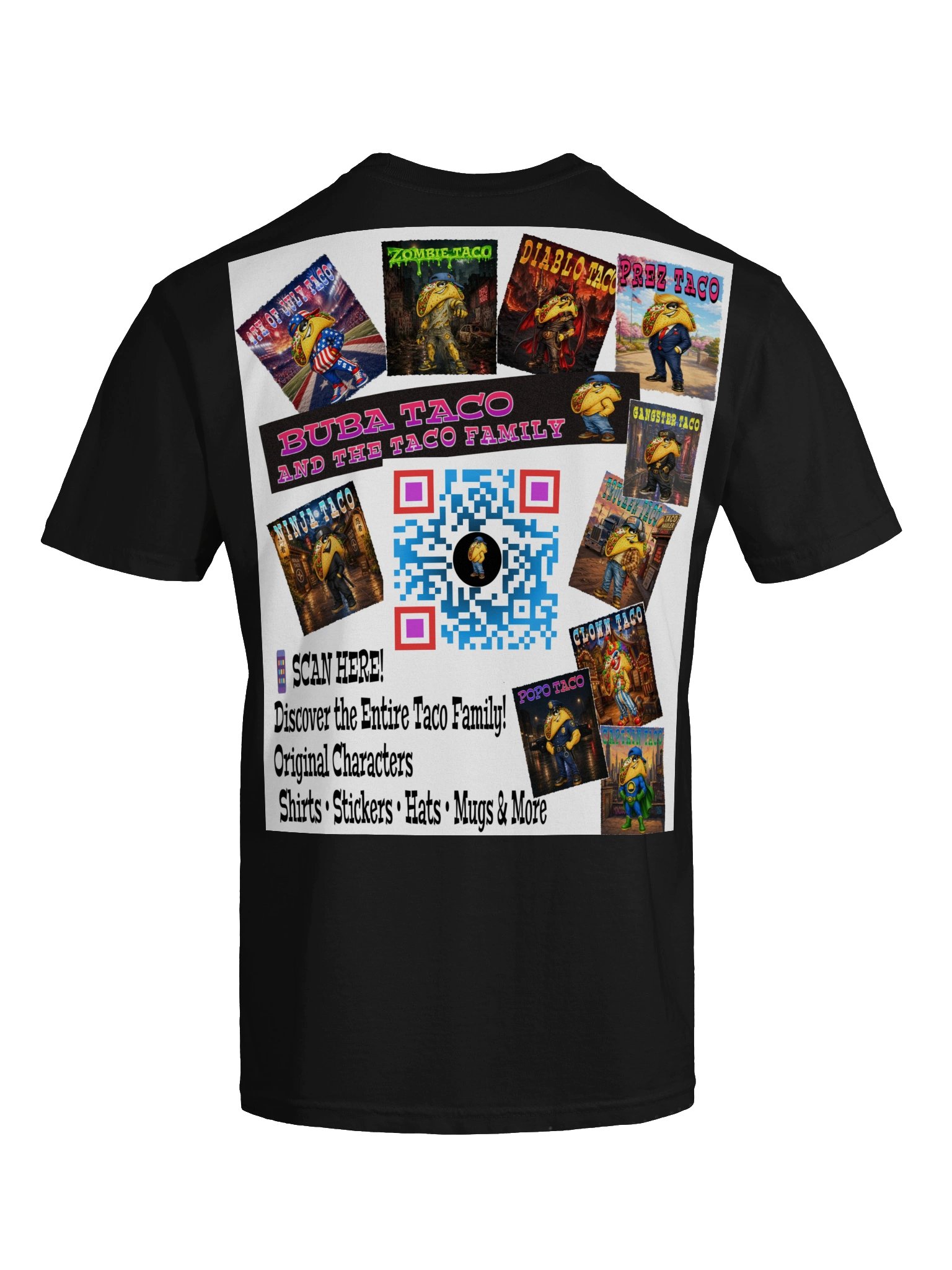 Buba Taco Family QR Collage Tee product image (14)