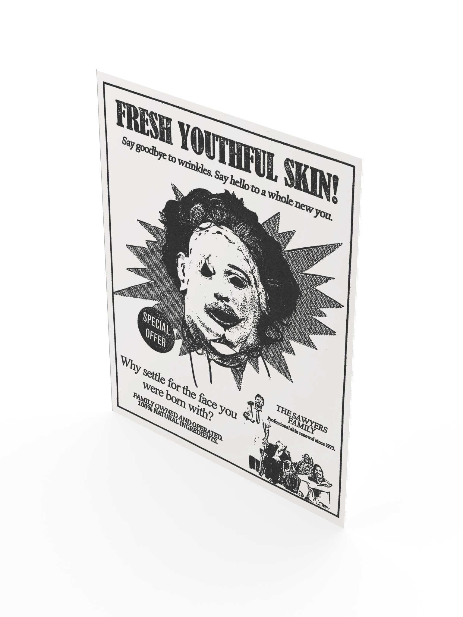 SKINCARE / LEATHERFACE POSTER product image (3)