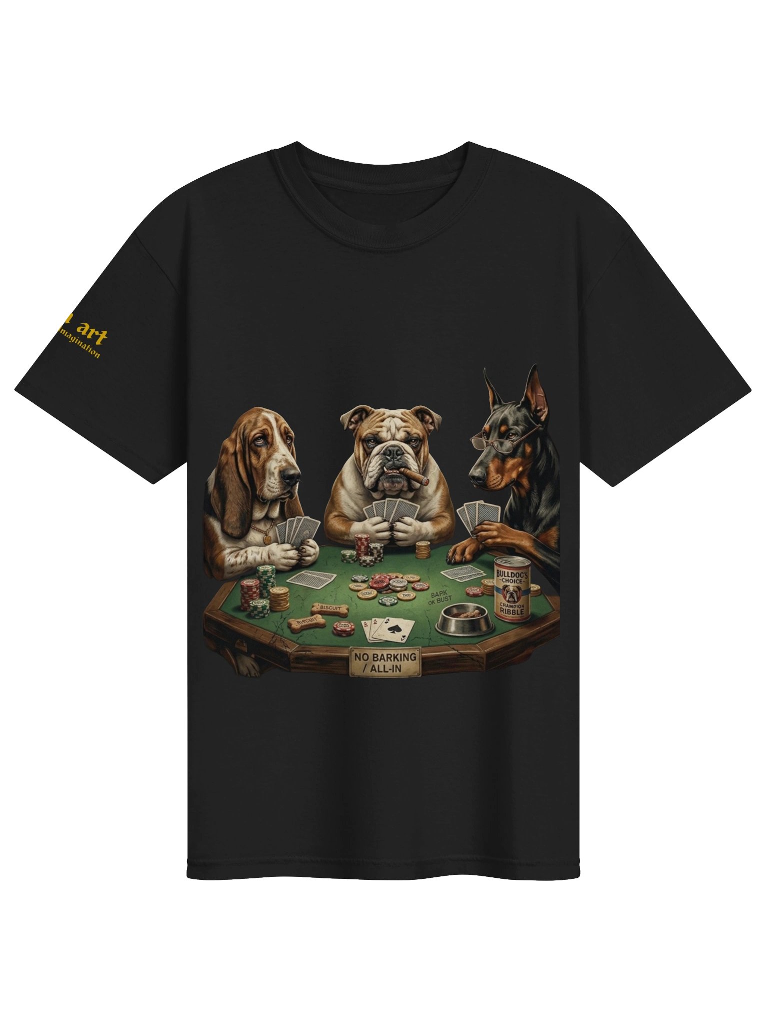 Vintage Dog Poker T-Shirt product image (1)