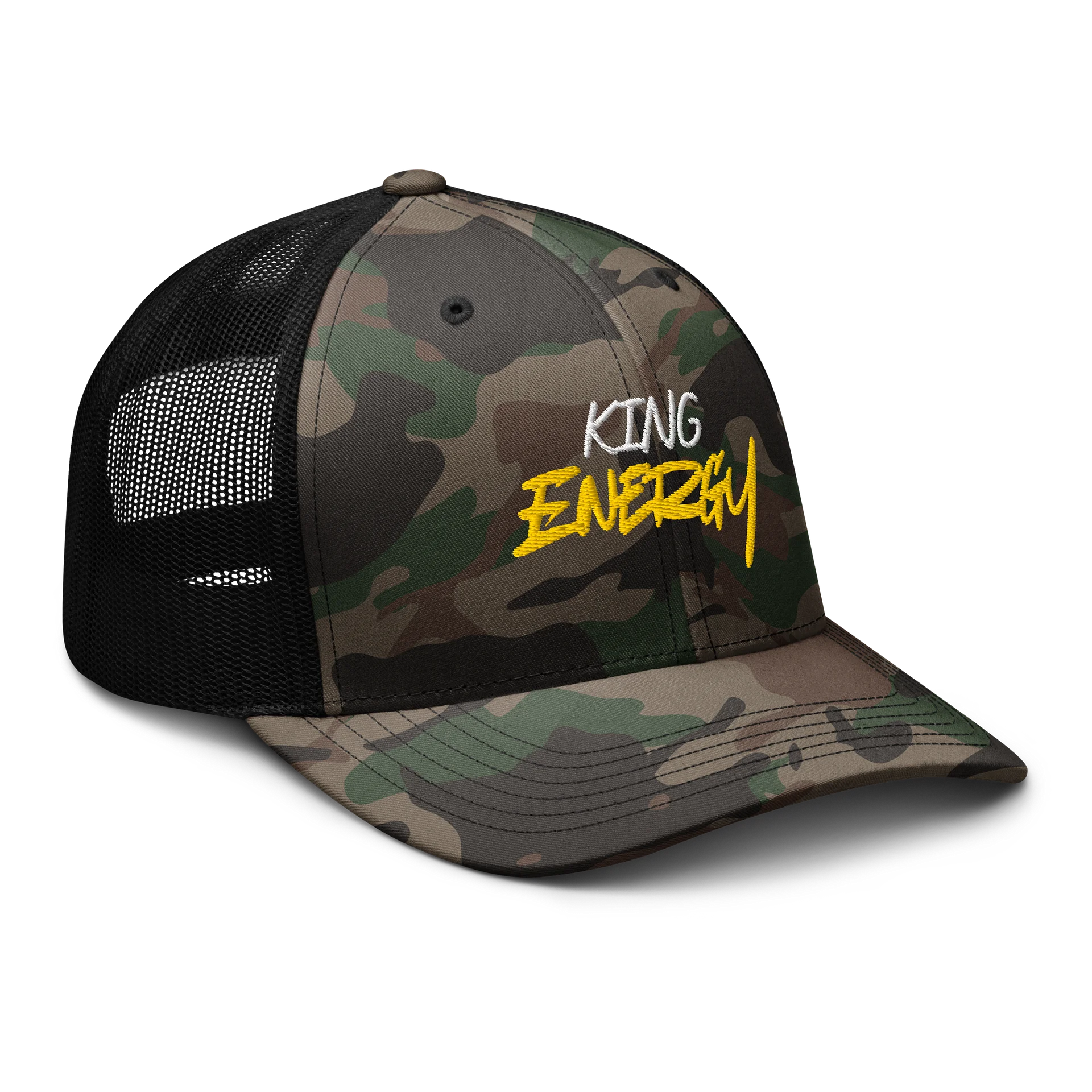 King Energy Camouflage Trucker Hat product image (6)