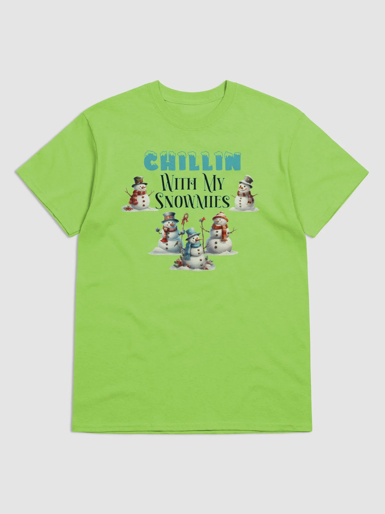 Chillin' with My Snowmies Christmas Tee - Perfect Gift for Snowman Lovers! product image (1)