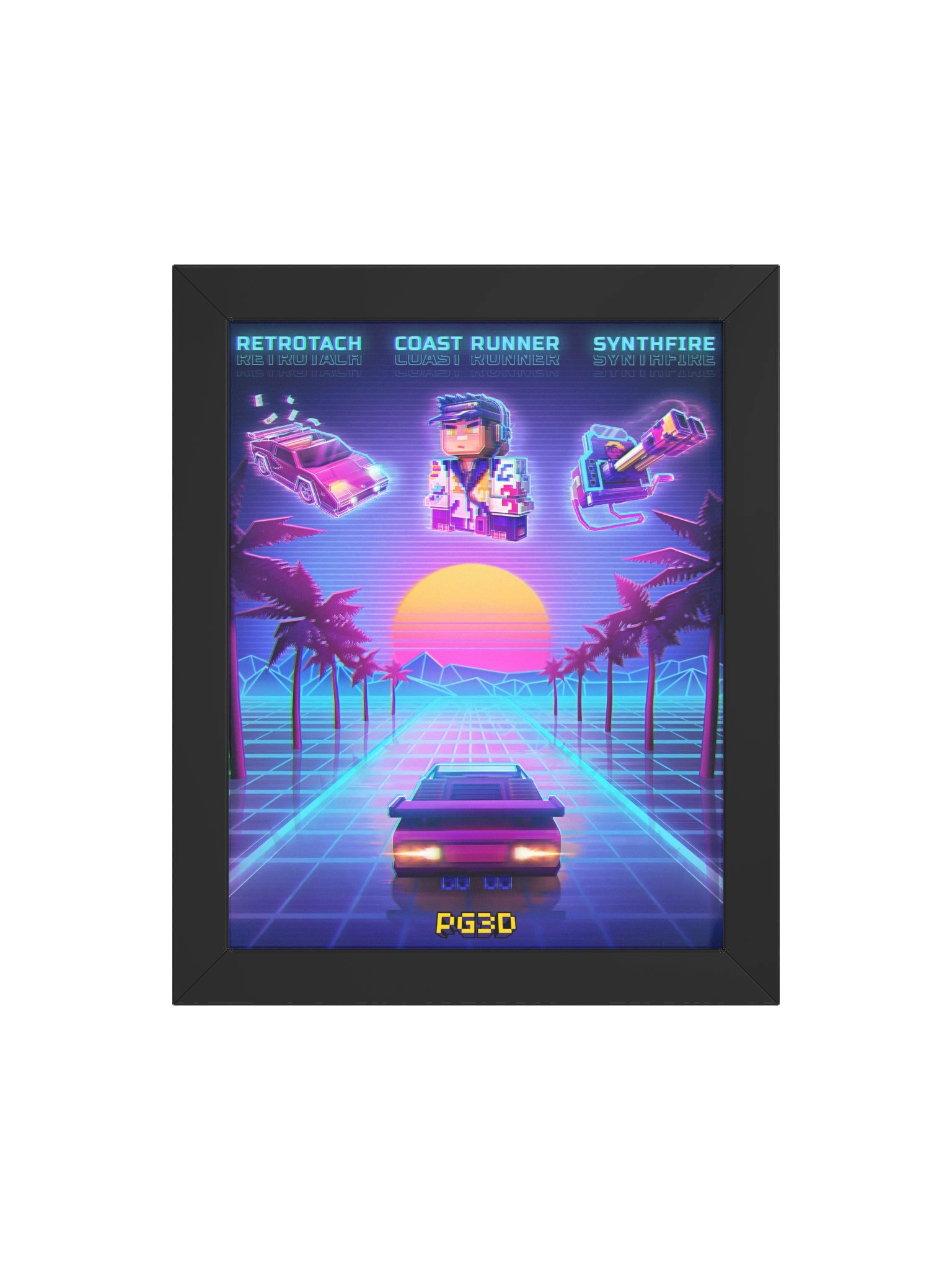 Sunset Retrowave Season Poster product image (4)