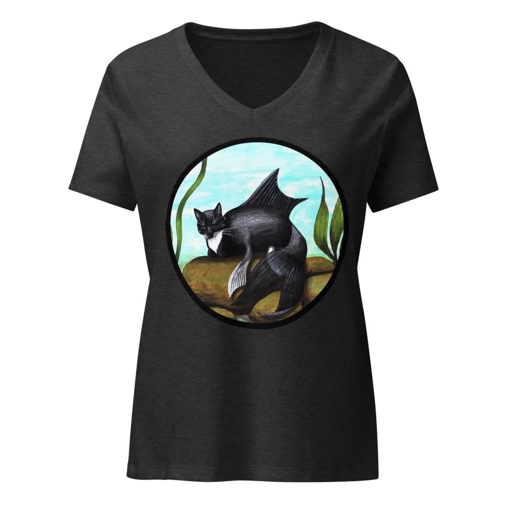 Mermeow Tuxedo V Neck product image (3)
