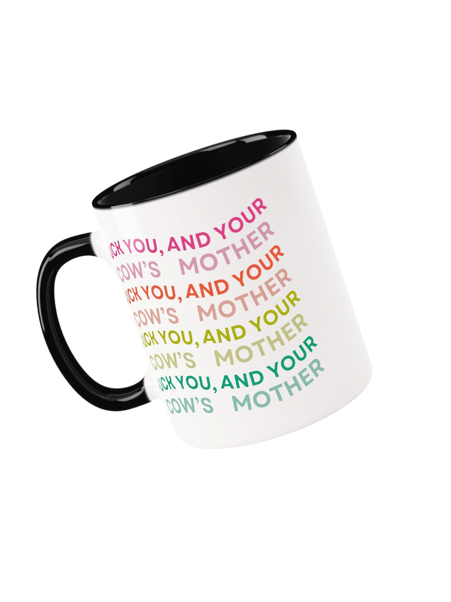 fuck you and your cow's mother mug product image (20)
