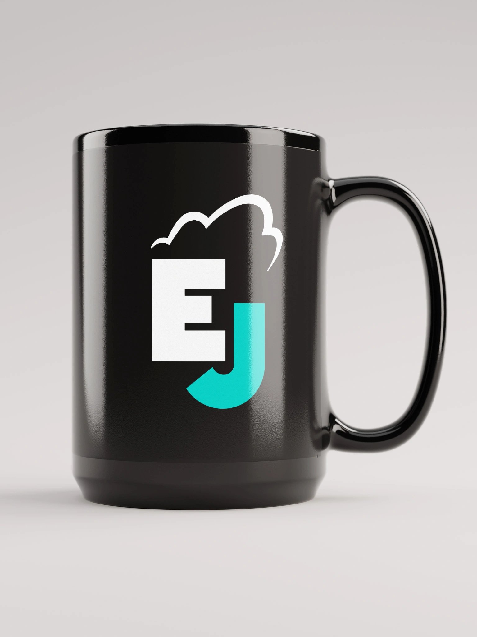 Tasse Noire Glossy Logo EJ product image (1)