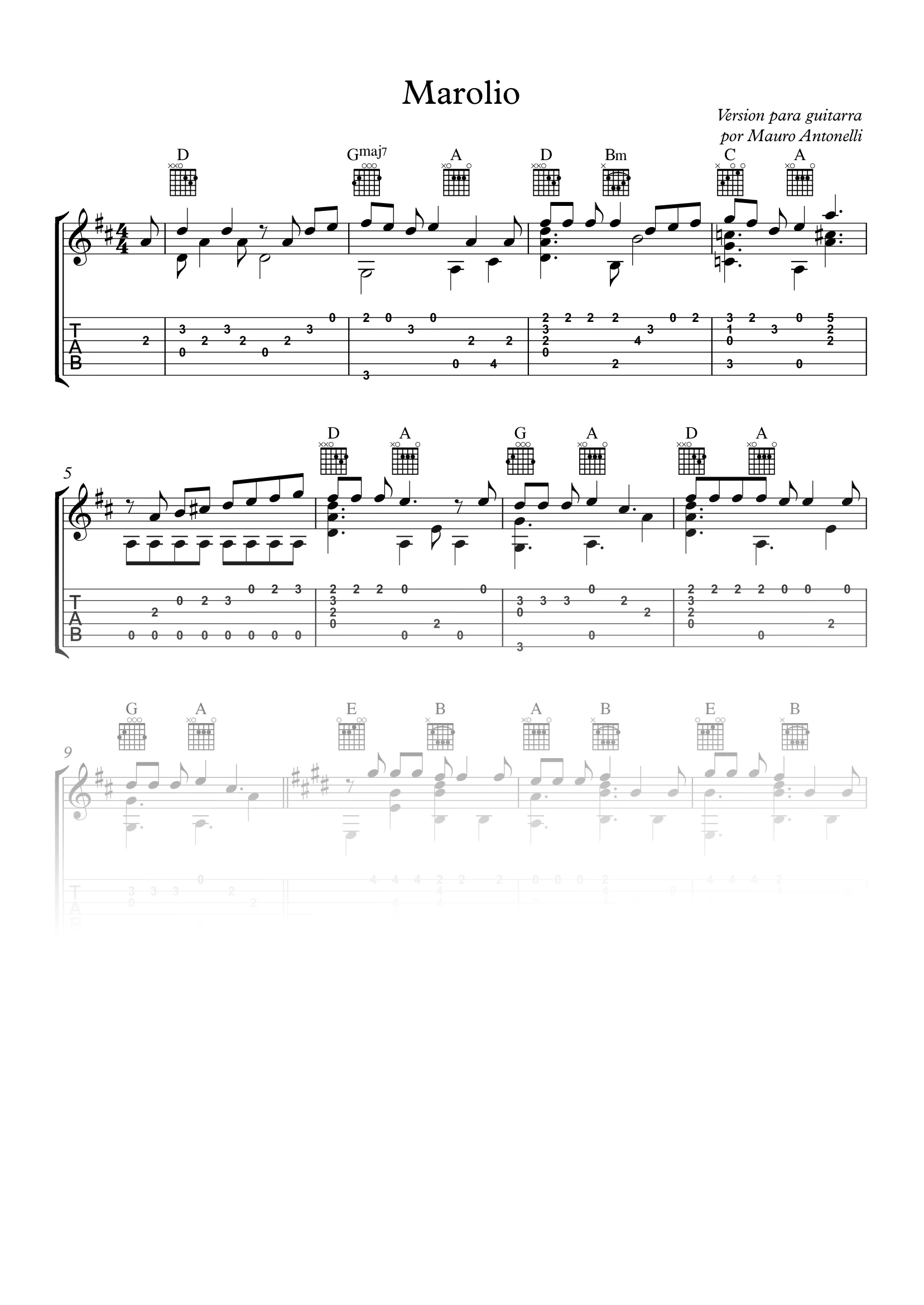 Marolio - Partitura + Tabs product image (1)