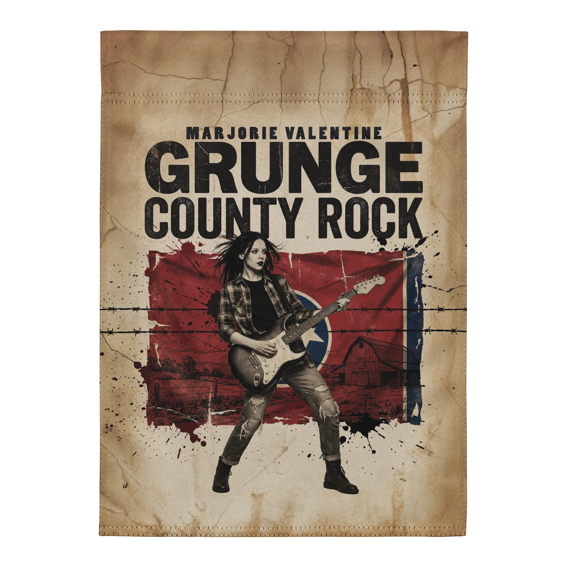 Grunge County Rock | Garden Flag product image (1)