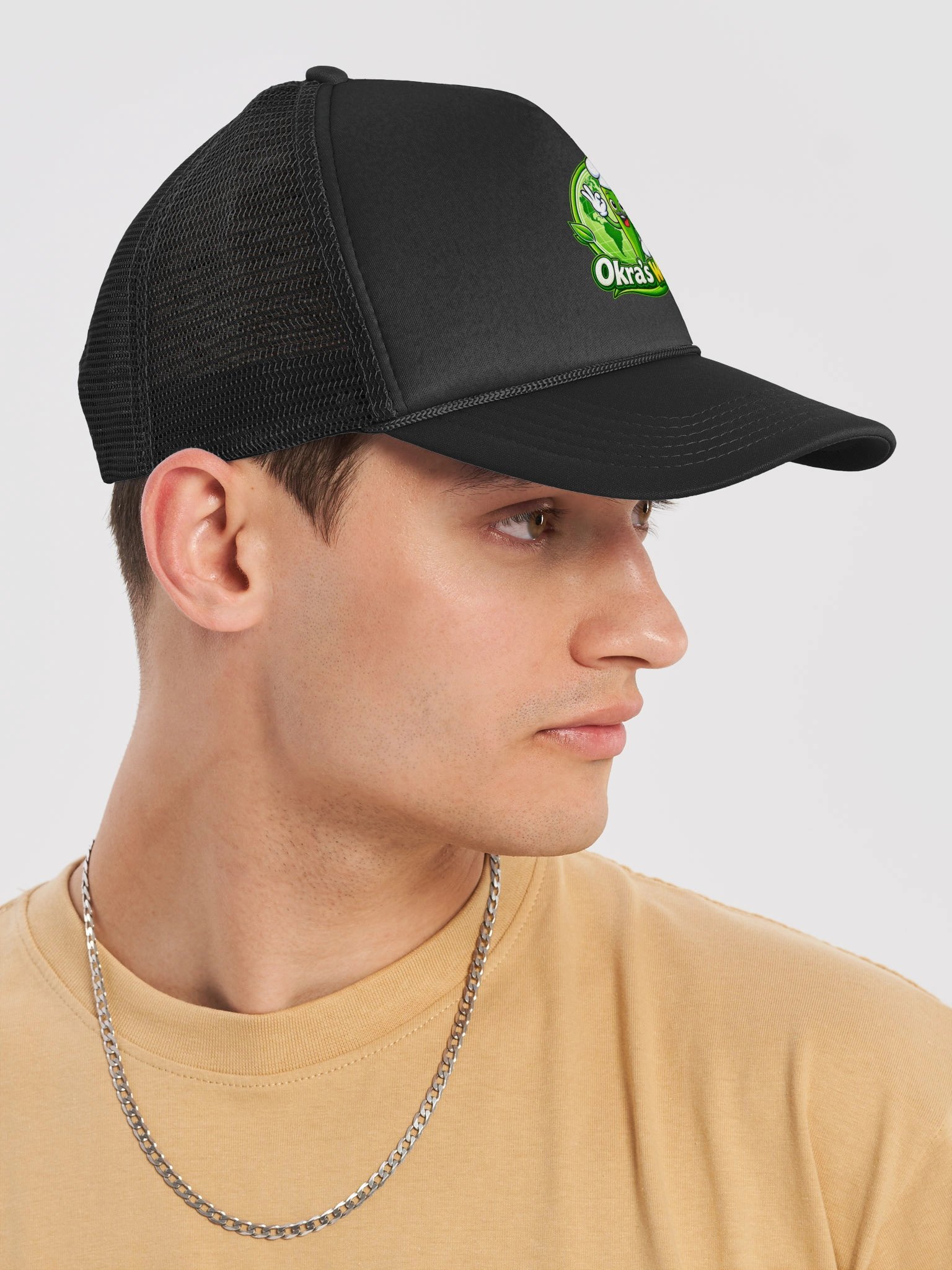 Okra's World Trucker Hat product image (6)