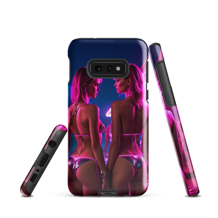 Neon Twin Glam Samsung Tough Case - Double Bold Beauty Design product image (2)