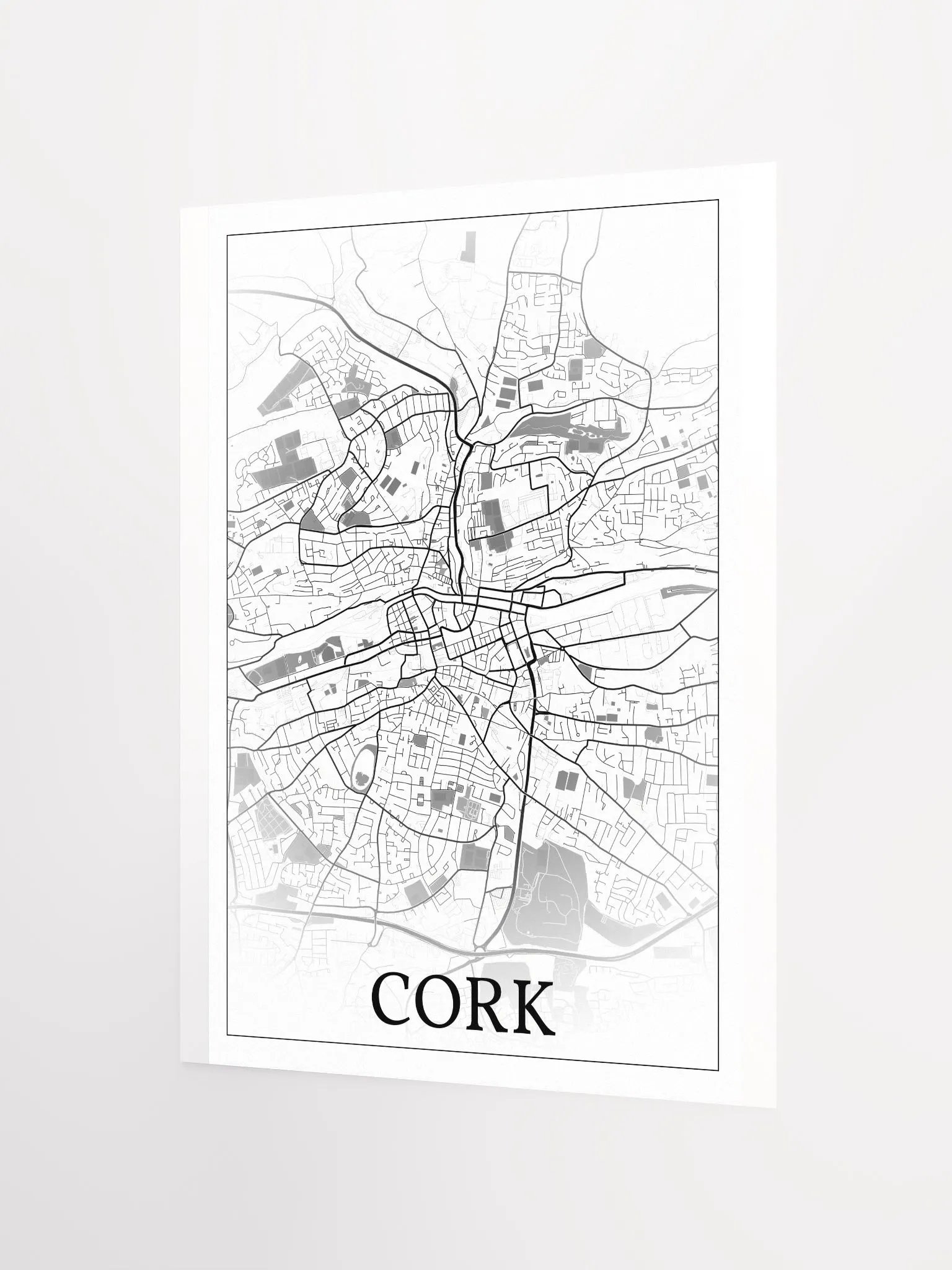 Cork, Éire, city map print product image (8)