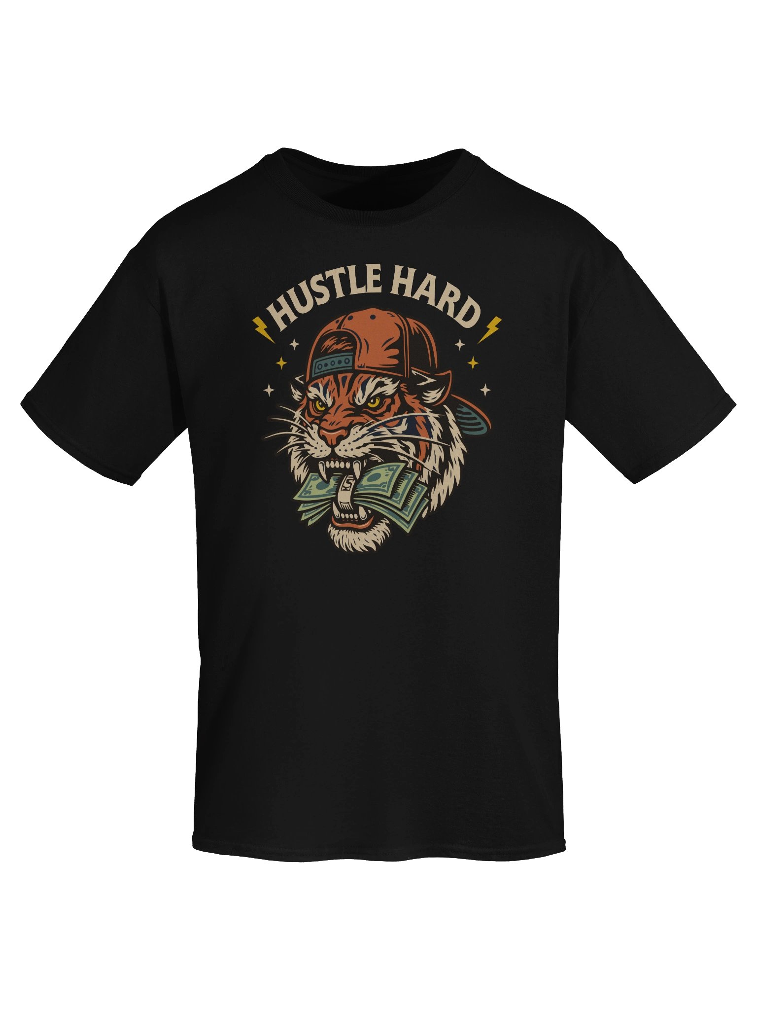 Hustle Hard Tiger T-Shirt product image (47)