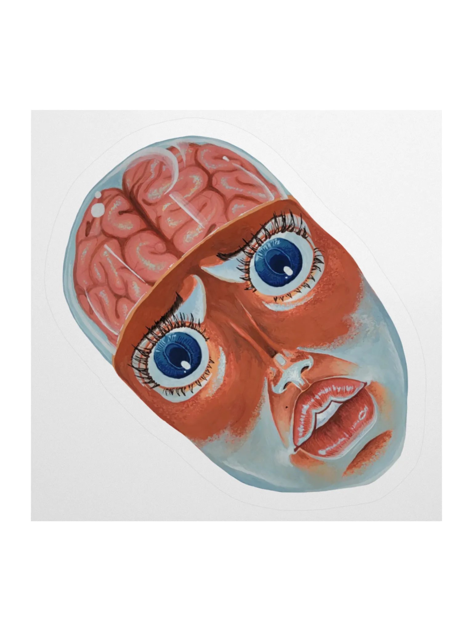 Brain Girl sticker product image (1)