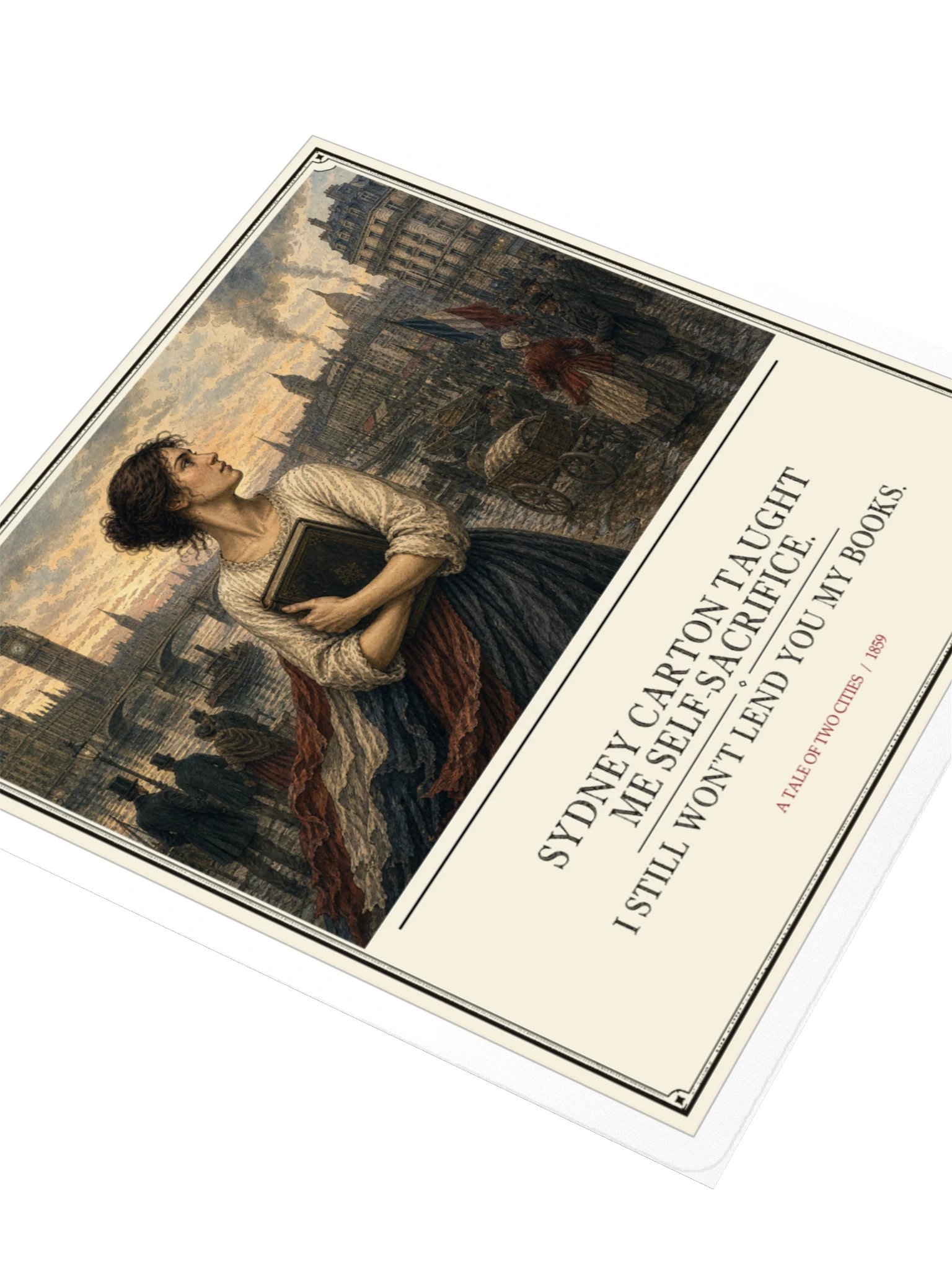 Sydney Carton Taught Me Self Sacrifice Still -- A Tale of Two Cities Sticker product image (3)
