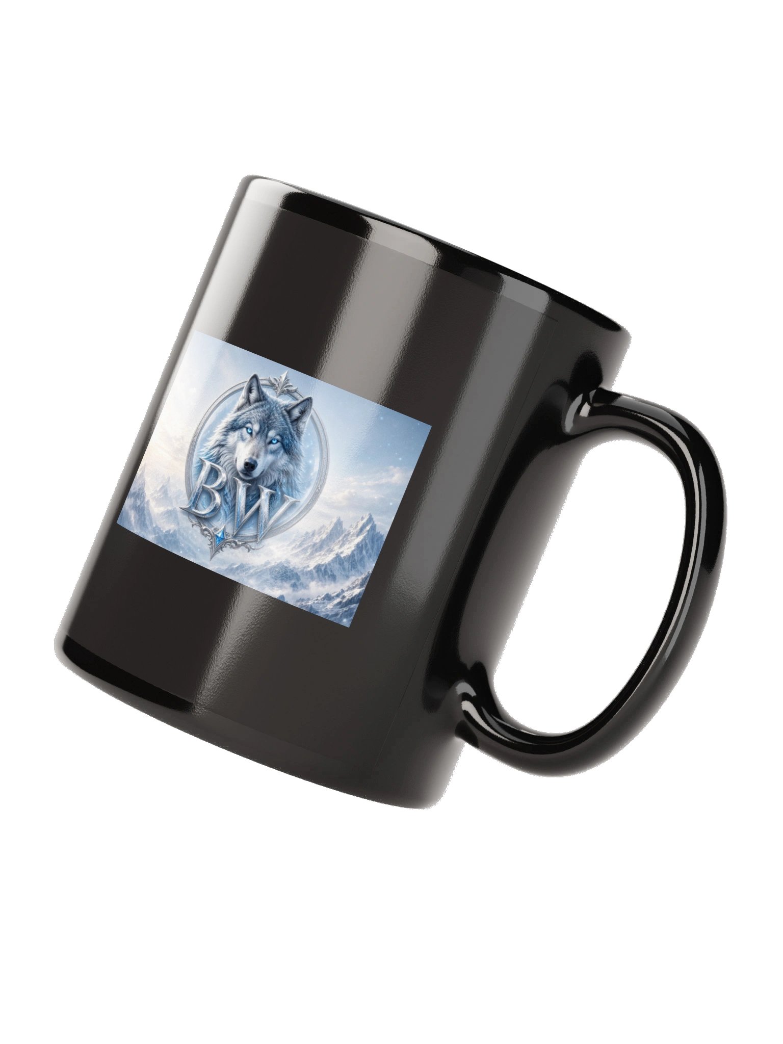 Blood Wolf Gaming Black Glossy Mug product image (7)