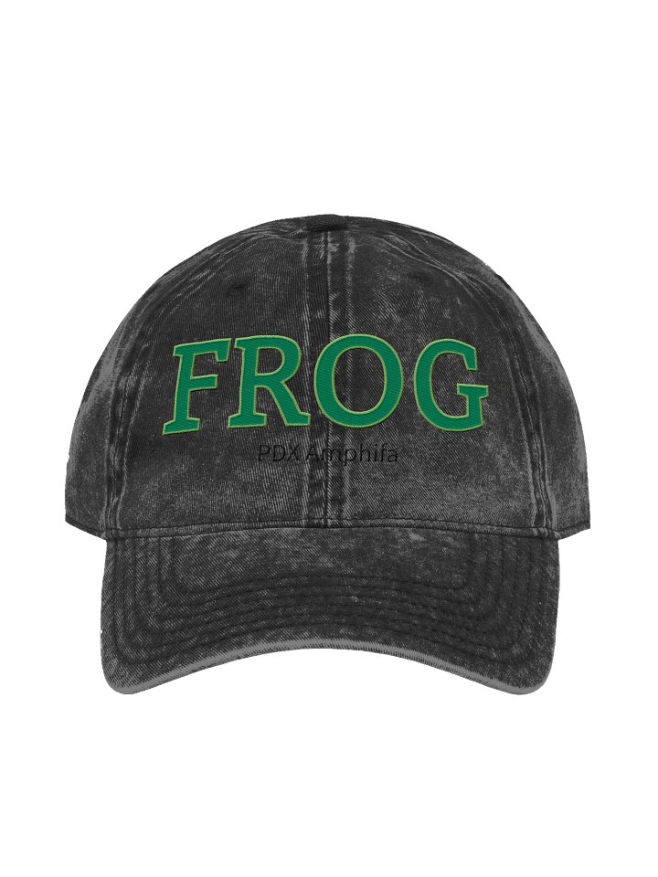 Amphifa: Embroidered FROG Vintage Wash Dad Hat product image (1)