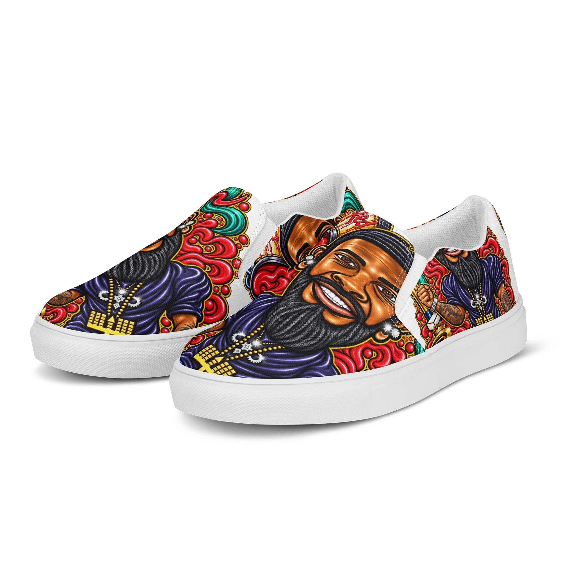 Men’s Caricature Slip-On Canvas Shoes product image (3)