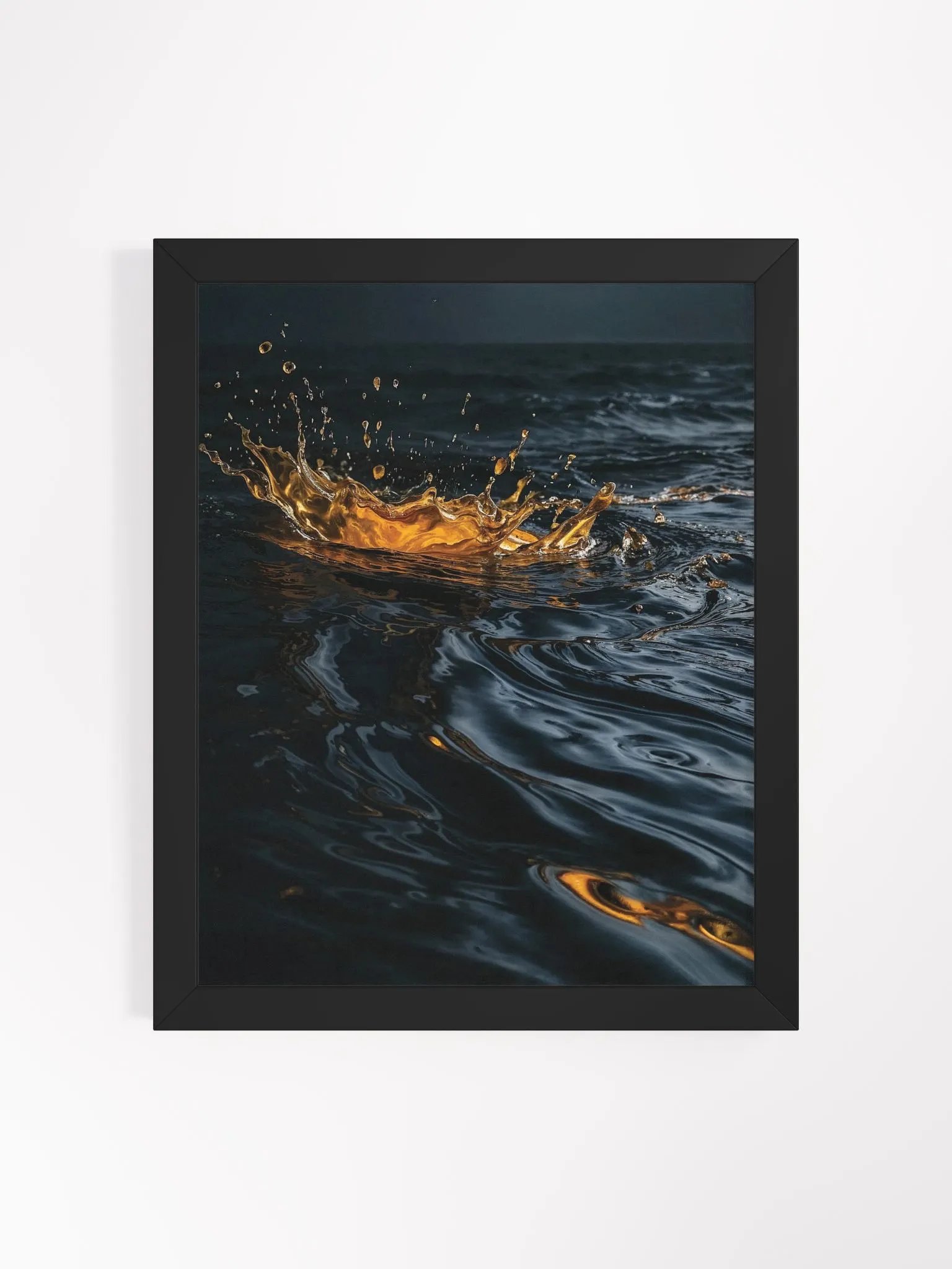 Golden Splash Framed Matte Print product image (6)