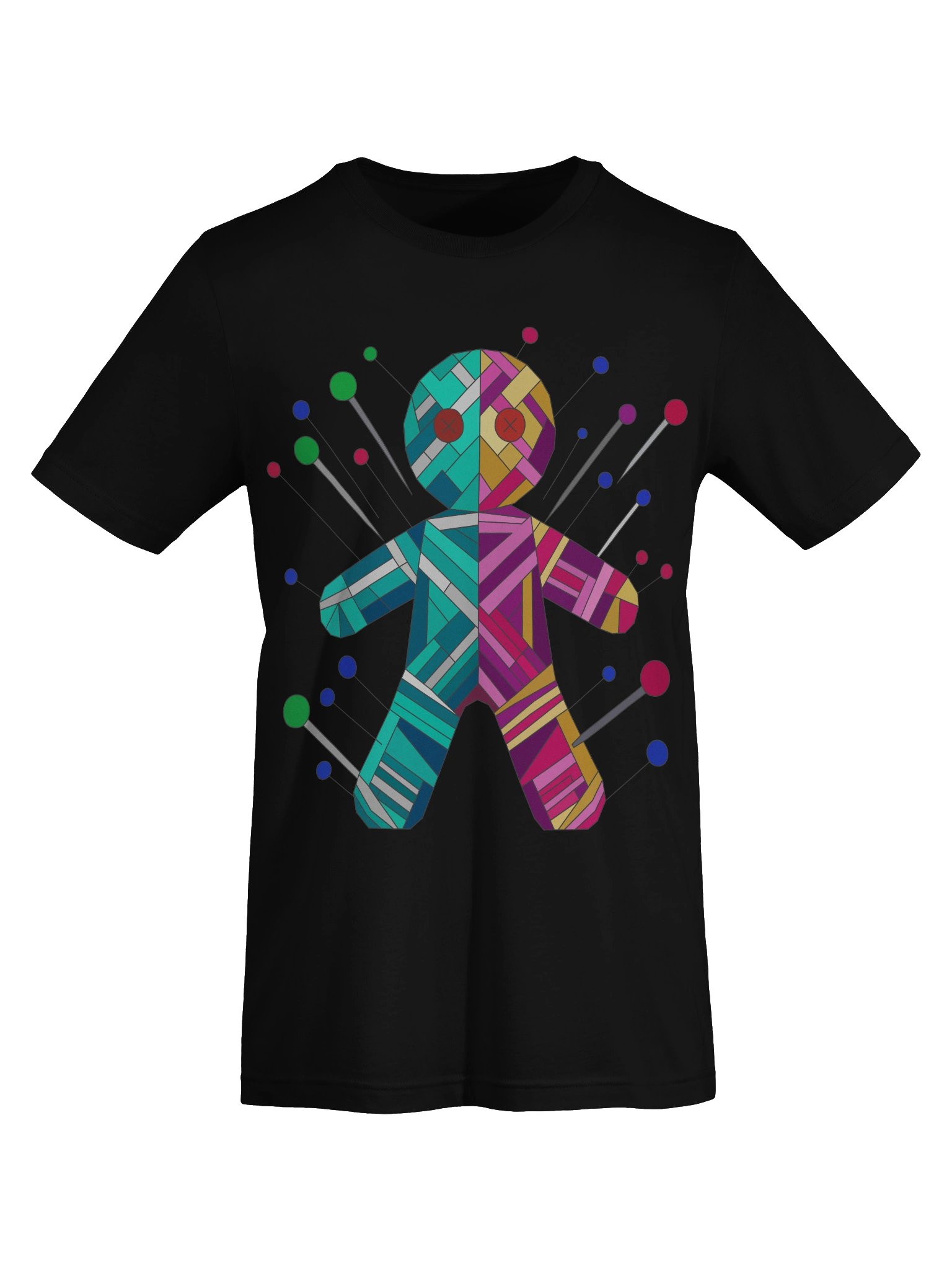Geometric Voodoo Doll T-Shirt | Creepy Cute Graphic Tee product image (7)