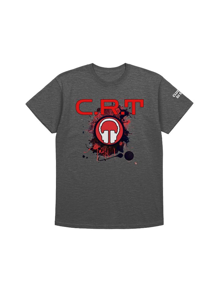 CRT Paint Splatter Large Front Print, With Red Tribe Back Print T-Shirt product image (1)