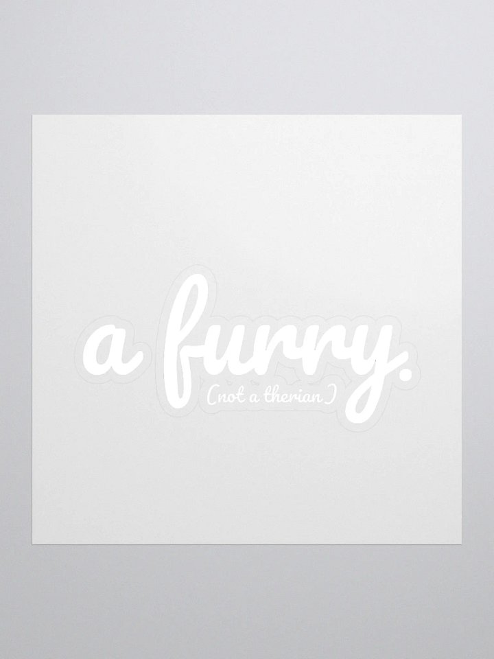 Clearly a furry sticker (light edition) product image (1)