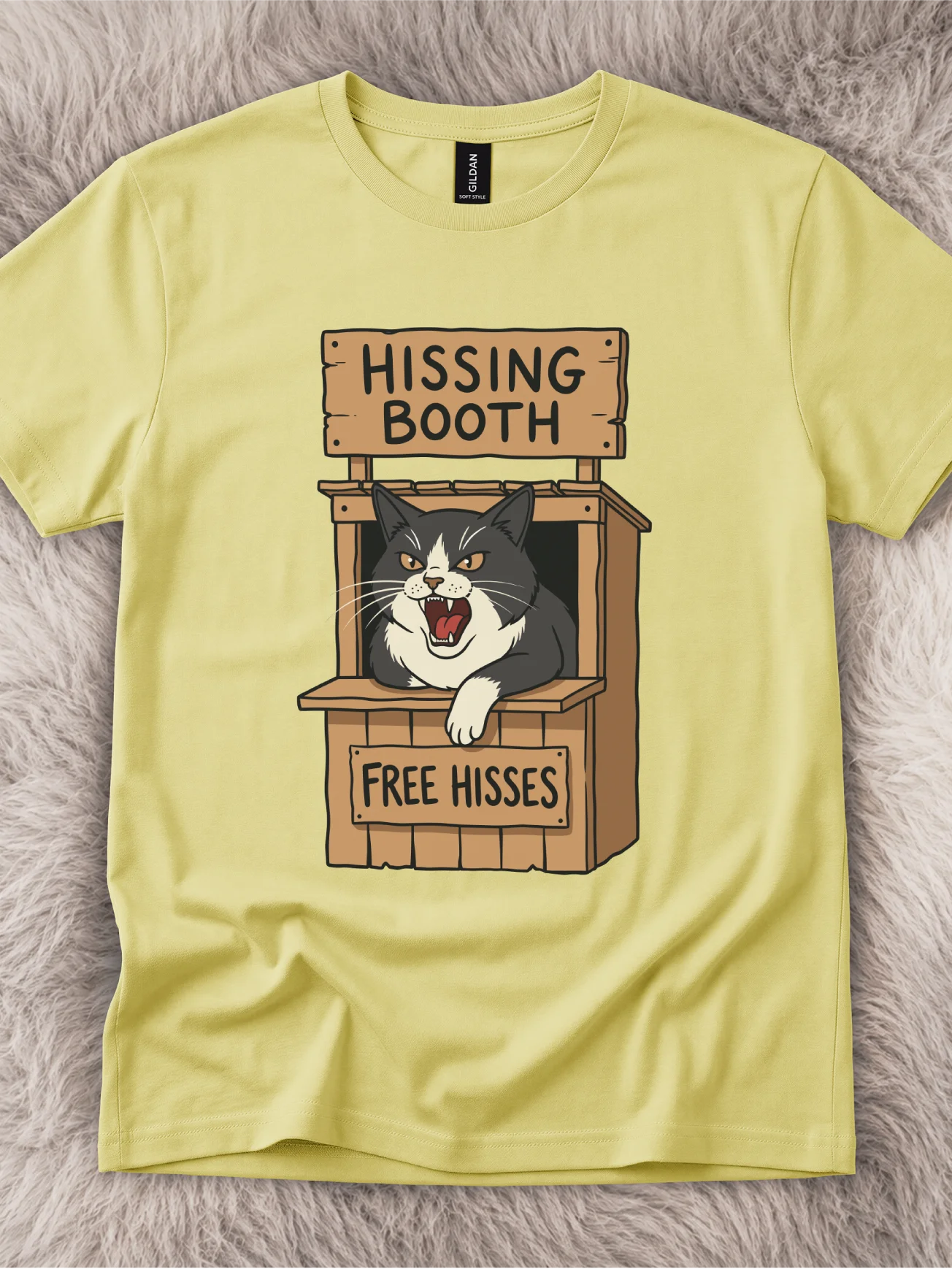 Hissing Booth Tuxedo Cat Shirt product image (1)