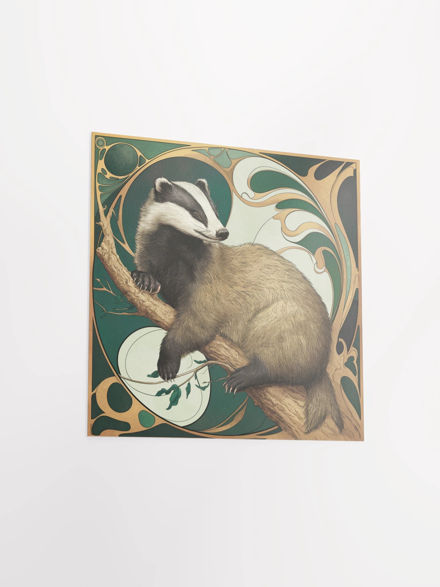 Art Nouveau Badger Pillow product image (3)