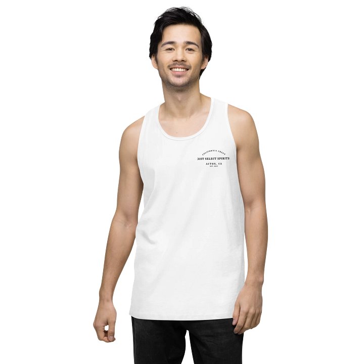 "Button" White Tank product image (2)
