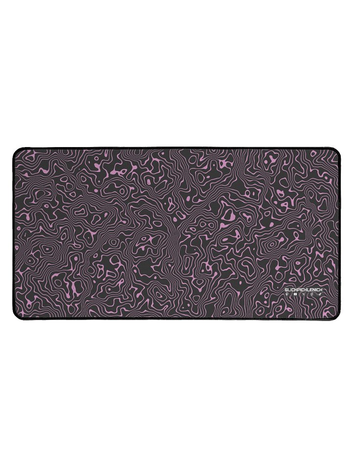 Pink Topographic Desk Mat product image (1)