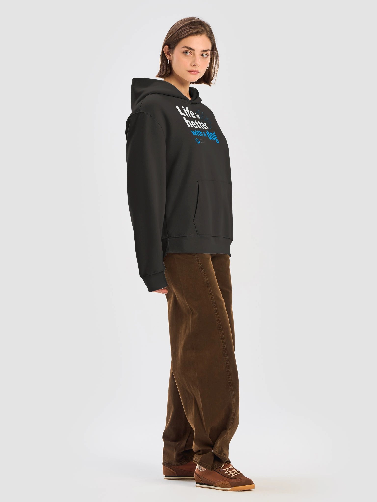 Life is better with a dog - Typographic - Hoodie product image (7)