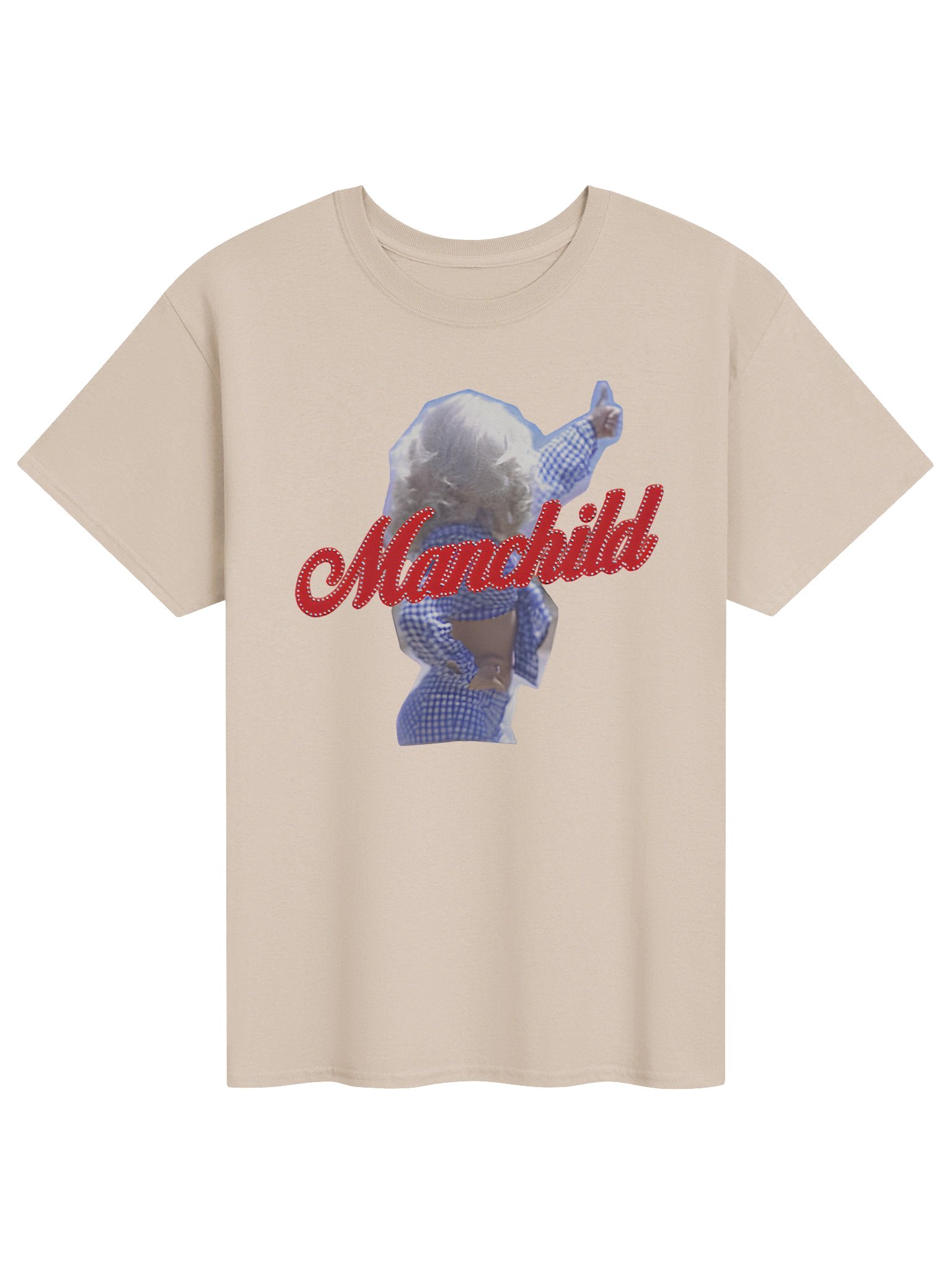 Sabrina Carpenter Manchild Rhinestone Tshirt product image (1)