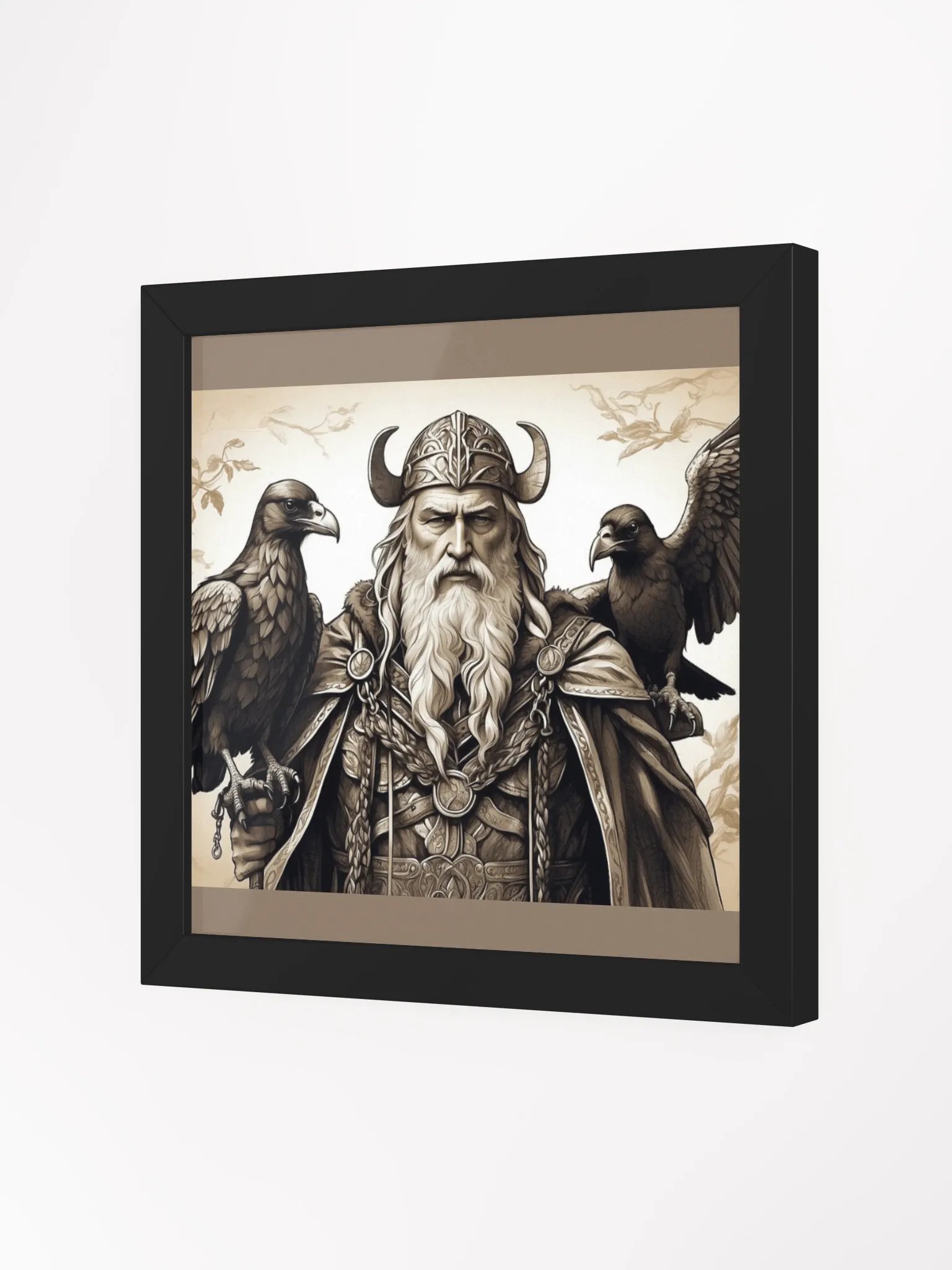 “Odin’s Watch: Huginn & Muninn Framed Legacy Art” product image (23)