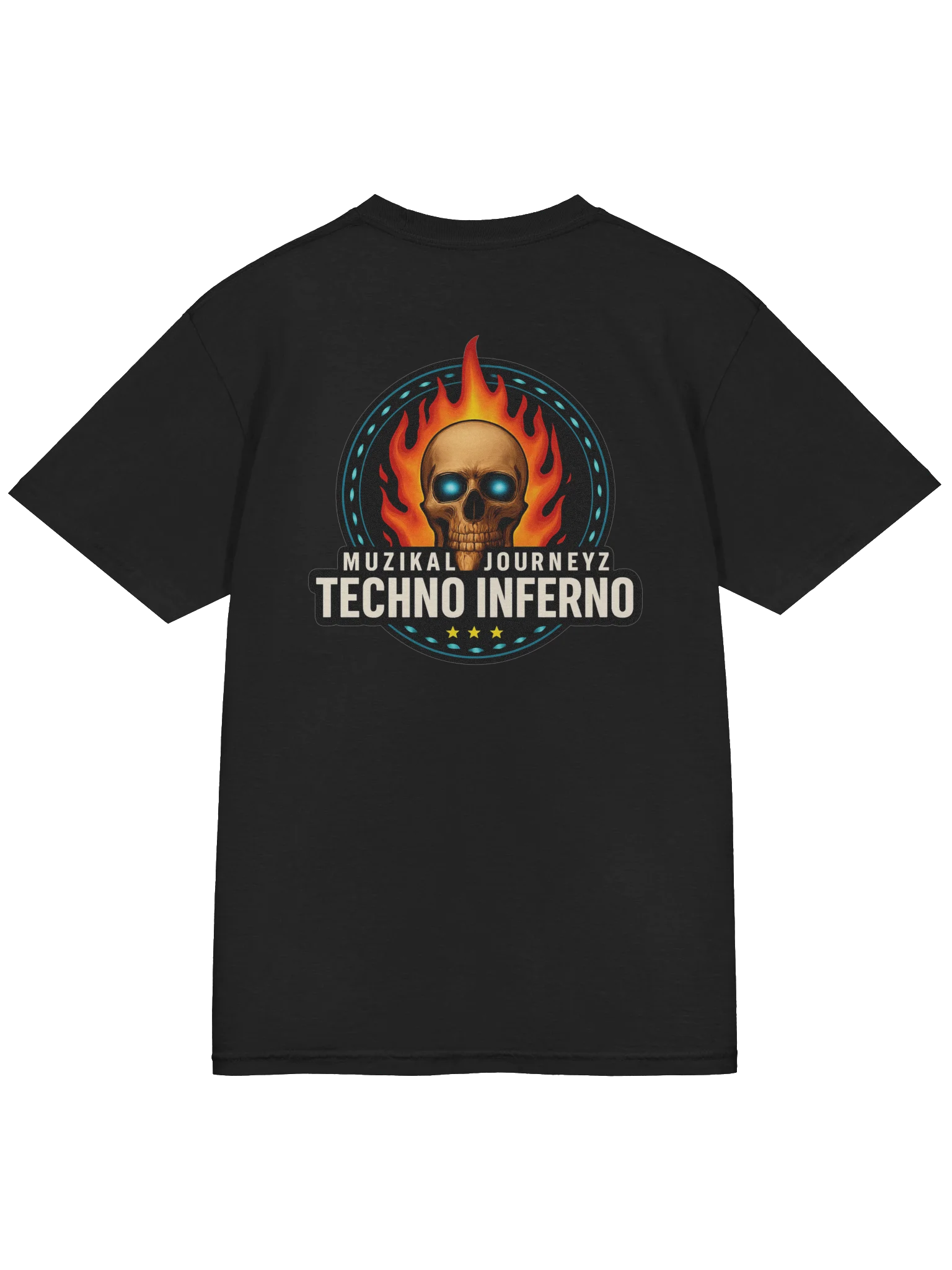 Techno Inferno Skull Emblem T-Shirt product image (4)