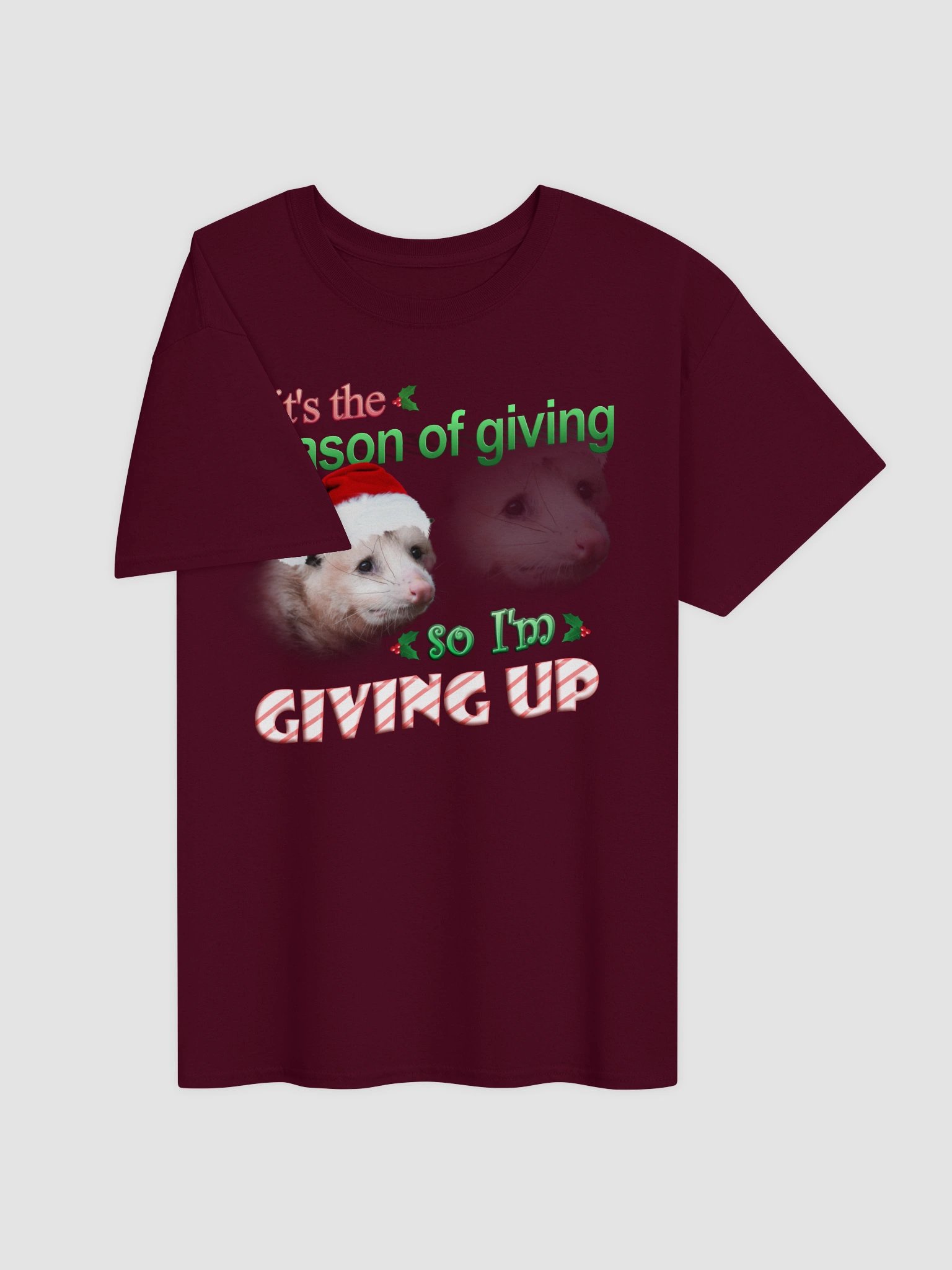 It's the season of giving.. so I'm giving up T-shirt (possum version) product image (4)