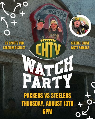 We’re just 10 DAYS AWAY from the first Packers preseason game 🙌 

Watch it with us and @mattramage_ at the CheeseheadTV Watch...