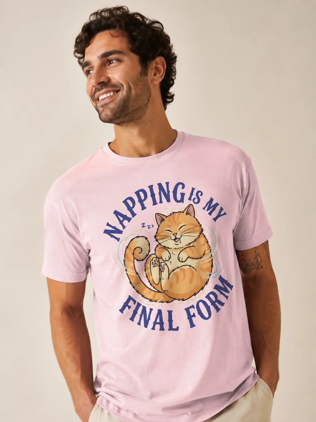 Napping Is My Final Form Cute Cat T-Shirt – Funny Sleepy Cat Tee for Pet Lovers product image (1)